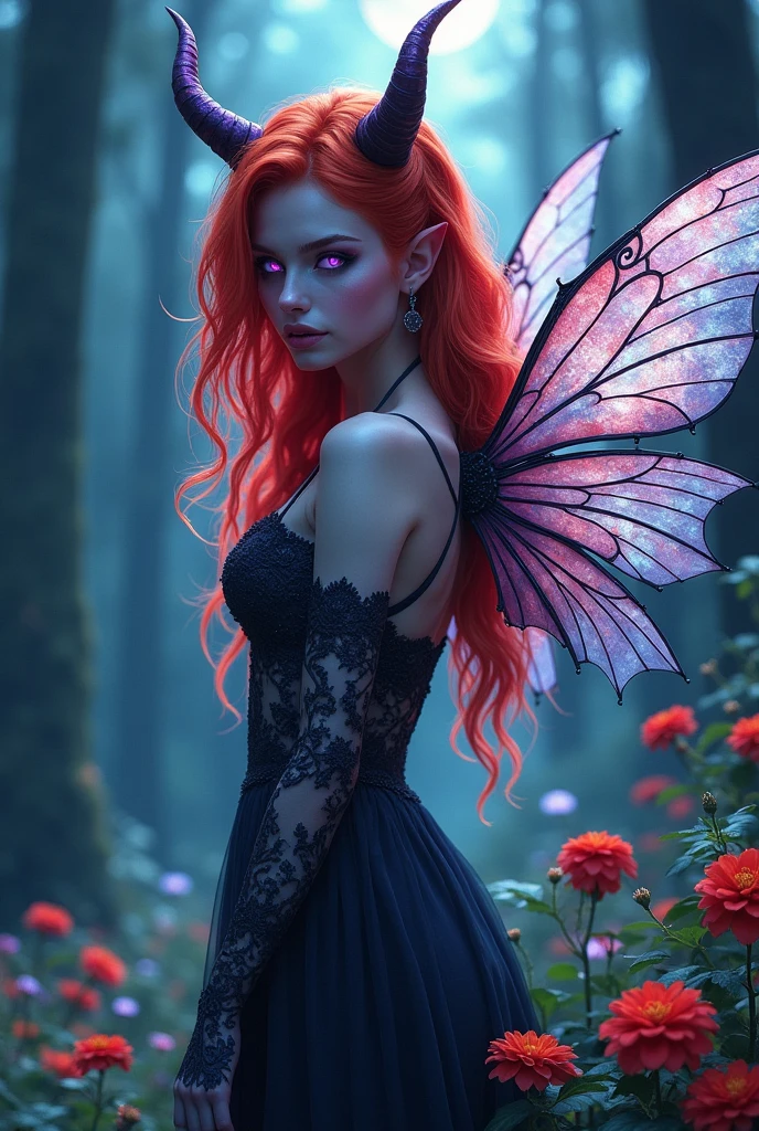 beautiful demon girl