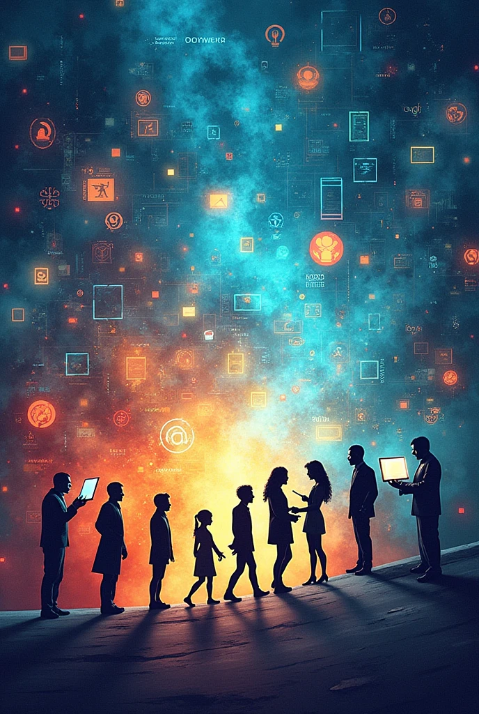 Evolution of media to new media , make sure it emphasize the media,make it easy