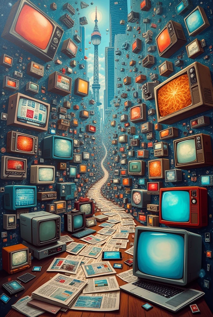Evolution of media to new media , make sure it emphasize the media,make it easy