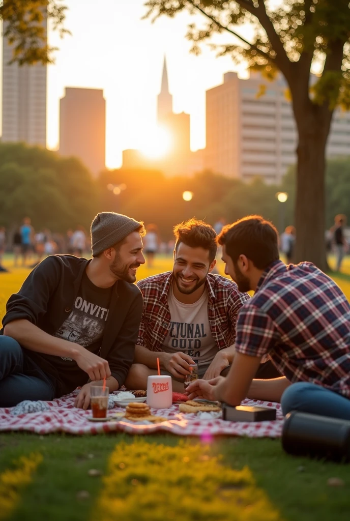 A guy hangout with his friends