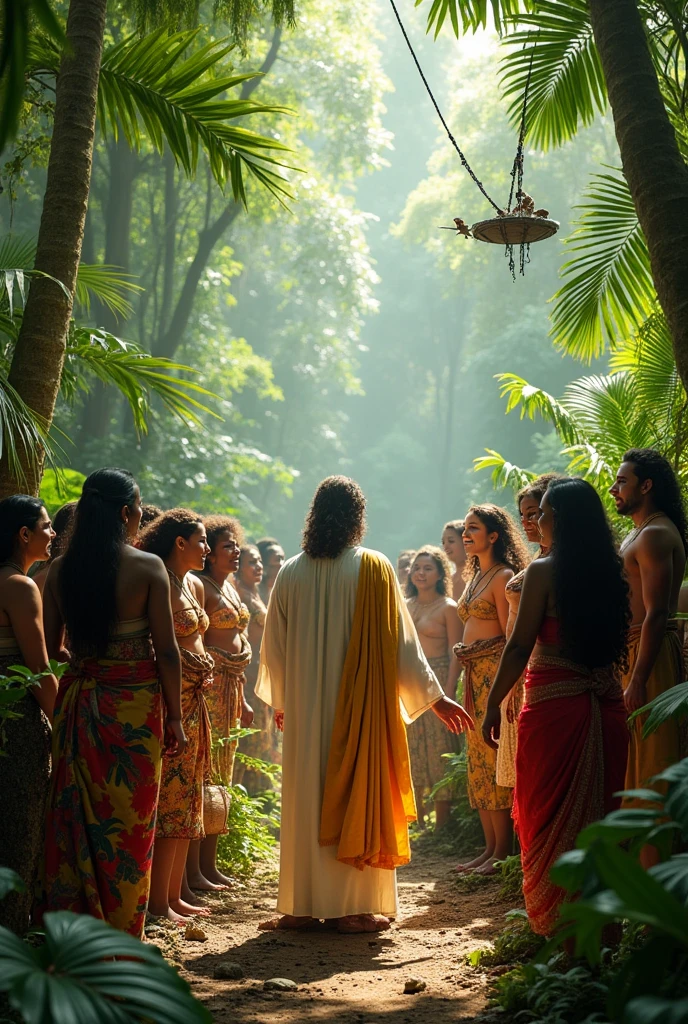 Papuan people meet Jesus