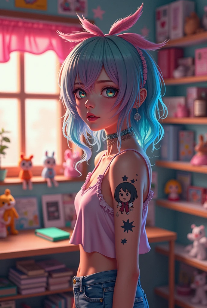 Otaku woman without clothes