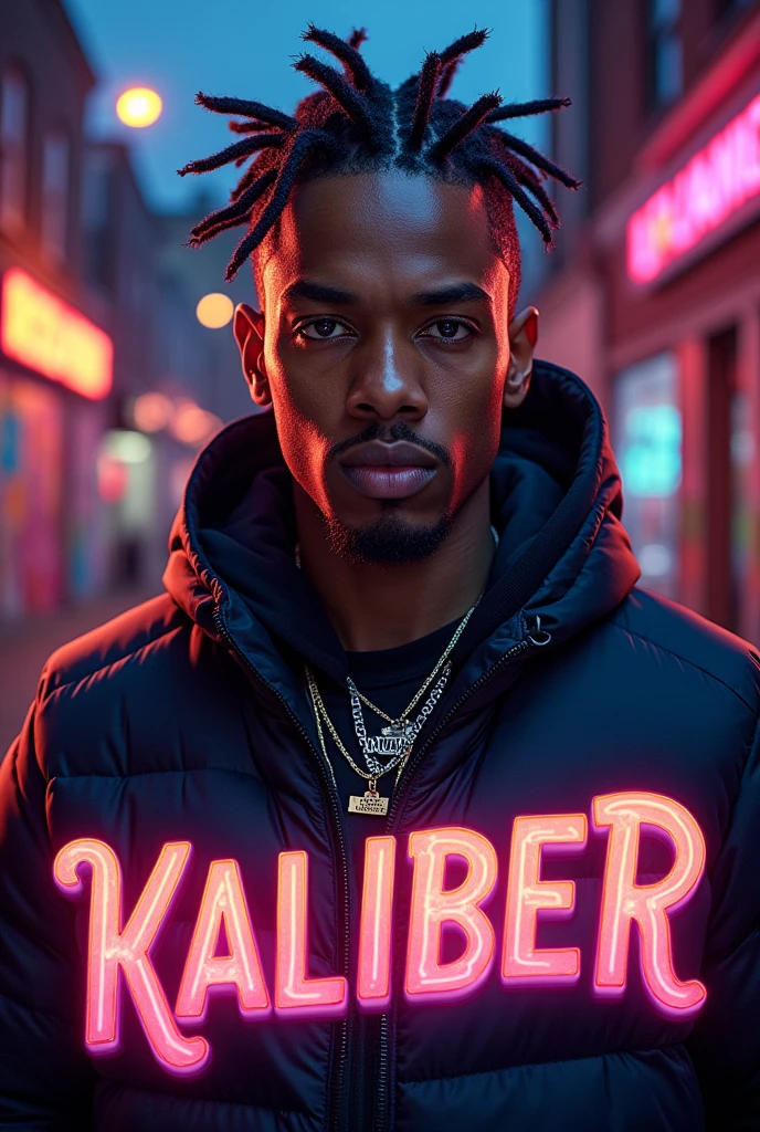 NLE choppa with the word kaliber below it