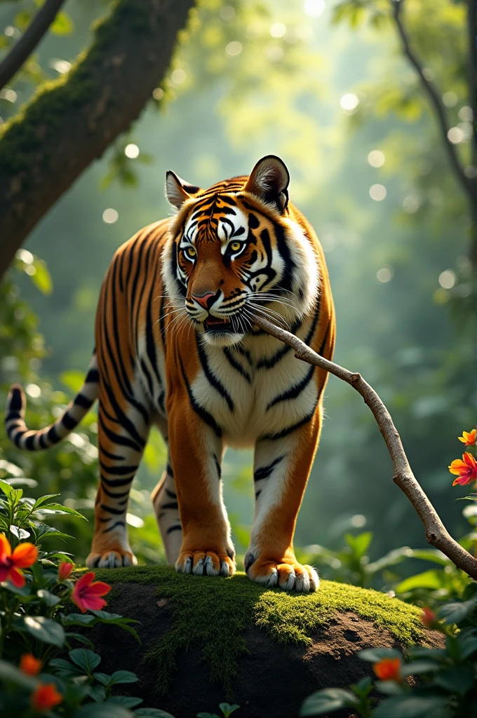 Tigress ing stick