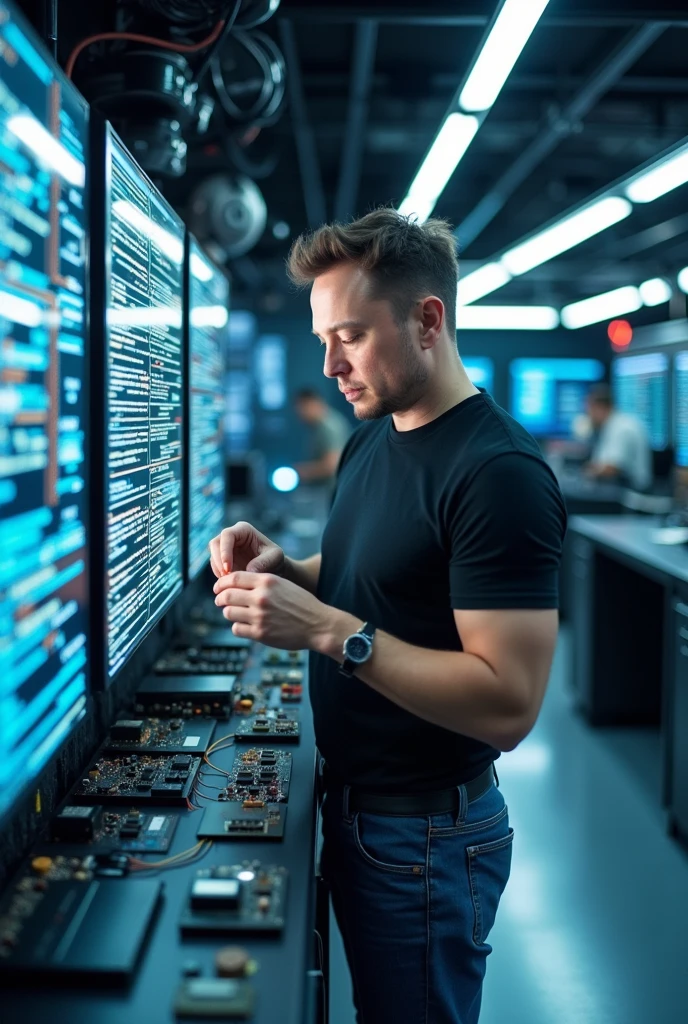 Elon musk making an AI