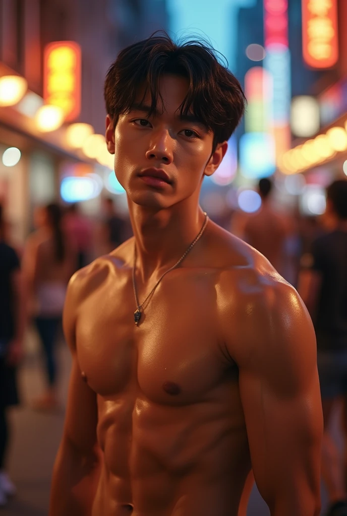 (photorealism:1.2), beautiful JUNGKOOK, ABDOMINALES