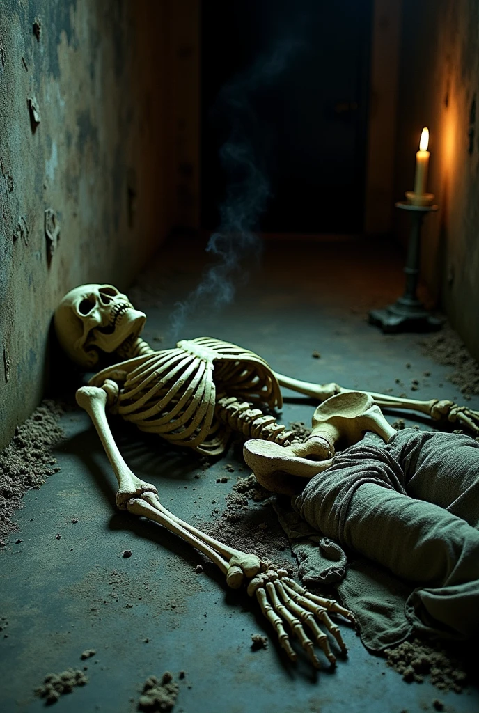 Moldy skeleton
