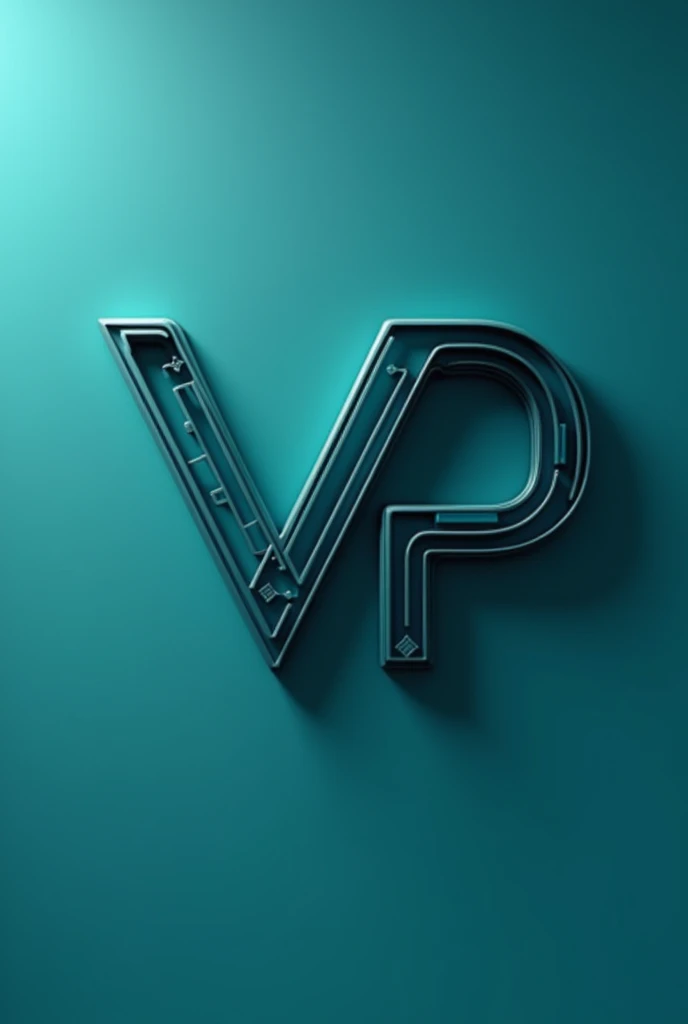 Create a stylish logo that shows the name
V p