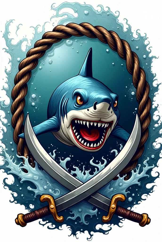 Create 1 shark symbol for 1 pirate crew