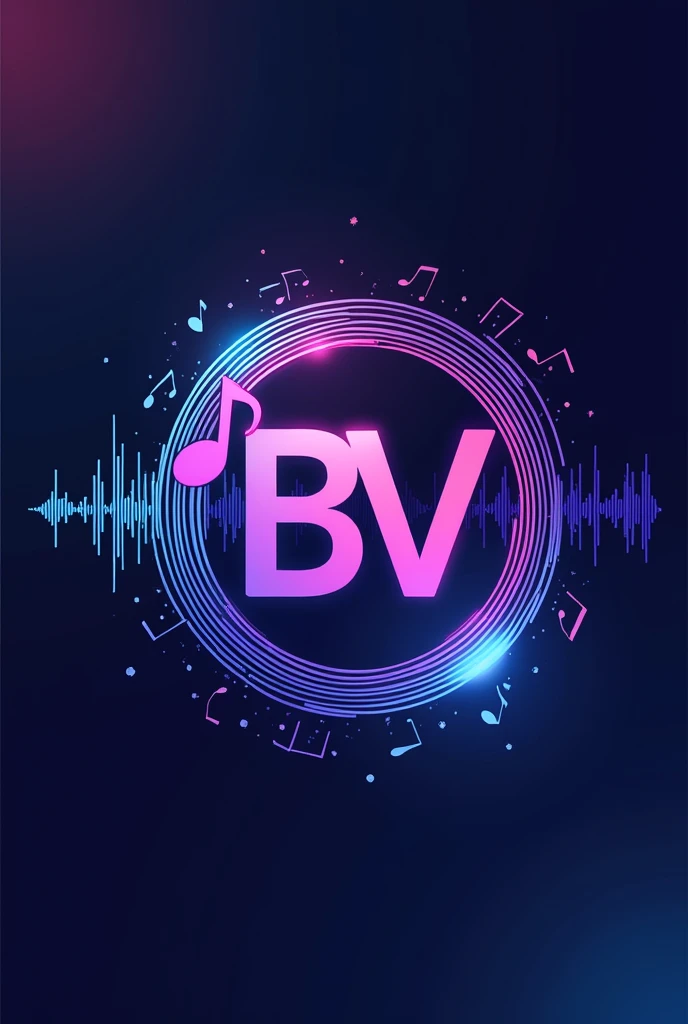 I have a TikTok username "Bryan Vibes" where I upload small snippets of songs with their best verses. 
What I want is a logo that only contains the initials of my username. 
Simple Algo