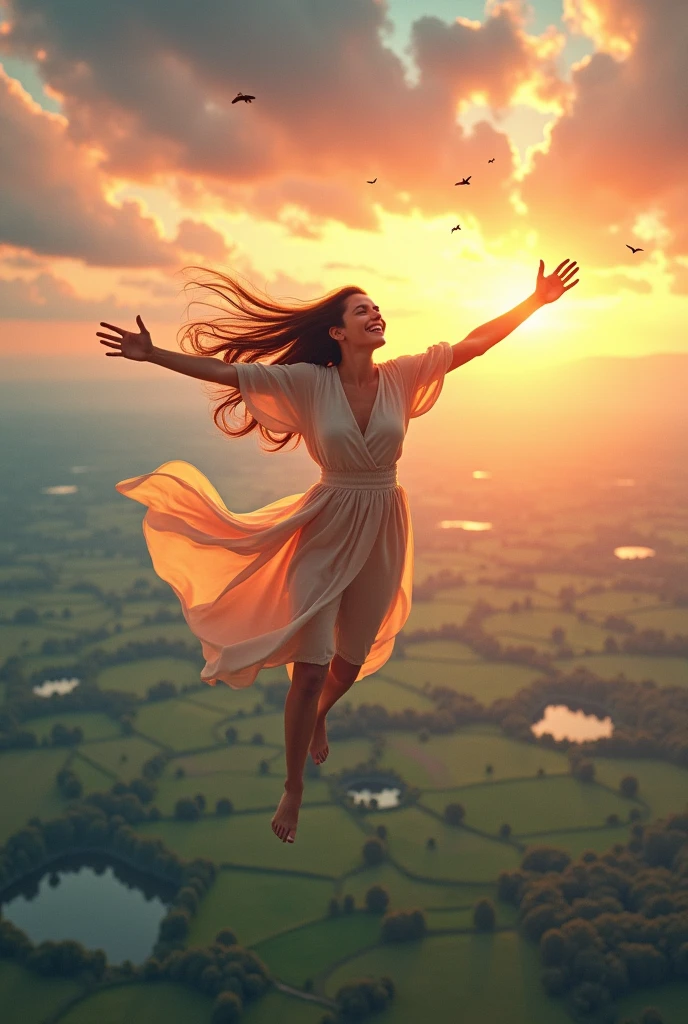 Soaring person