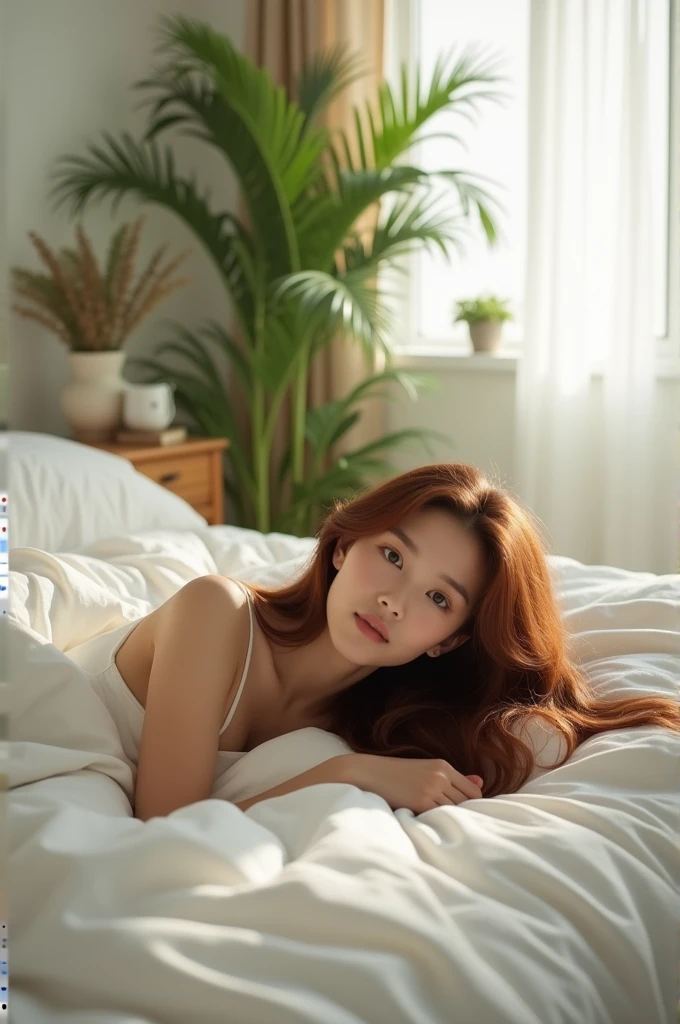 Naked girl in bed