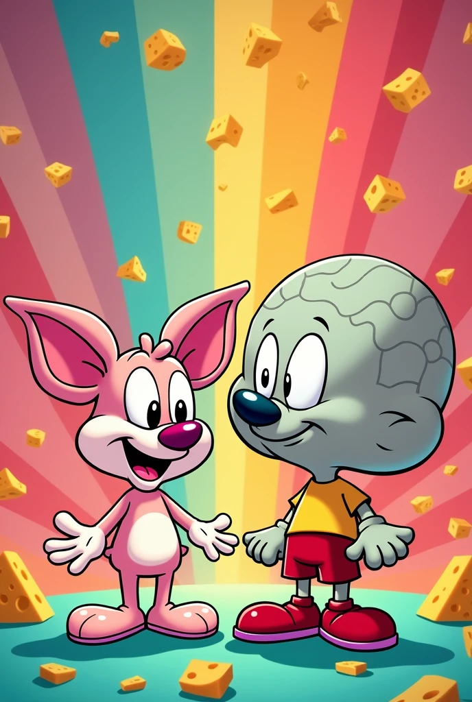 Wall paper de Pinky y cerebro retro
