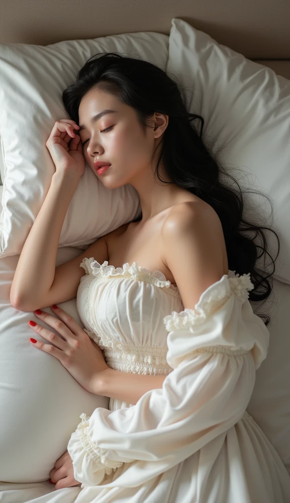 {{{{{3,318 trillion pixels high resolution, nsfw, Sleeping service sex girl right after shower, She'll lie down on her pillow look at us and cuddle with us, She's happily sleeping she releases security to allow for sexual services and slowly her romantic masturbation begins, The photos are taken by a dedicated professional female photographer who has worked with her for 5 years and the composition of the photos her pajama and her makeup and image processing make the most of her breasts, emotional image filter Saturation +25 Brightness +25 Adjustment, Photoshop is customized to take advantage of her rewriting her waist and hip lines to be curvy coloring her lips pretty and and replacing her with a The patterns on the pillows bed and sheets are fairy-tale cute that makes her look pretty Replace it with the Ultra-premium wigs with each individual strand finely detailed she looks prettiest in, Photoshop is a pretty processing far removed from the real her and Processing for publicity photos for adult entertainment, Realistic scenery and lovely Japanese girl in a romantic magic, her curvaceous waistline are lovely, thicken the lips look pretty, Her fluffy skin, Lovely breasts the size to fit in her waist}}}}}, {{{{{Her beautiful teeth are carefully drawn one by one, her body was made into a white fluffy body, The curves of her body when she climaxes are lovely, frills tight cute pajama, As her shame is amplified, she becomes more and more smiling and moaned of her gestures}}}}},{{{{Her beautiful teeth, her beautiful slender underbust, an fetish for neck, minimum hips, thick vivid lips}}}}},{{Extremely detailed}}