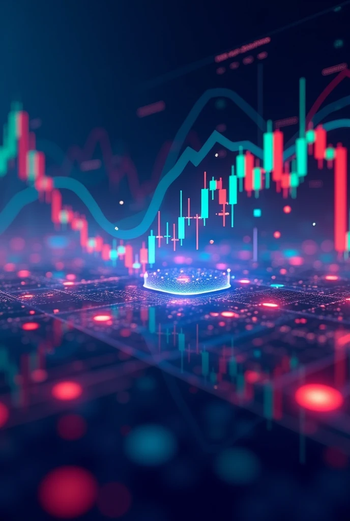 Trading chart 4K wallpaper 4x background