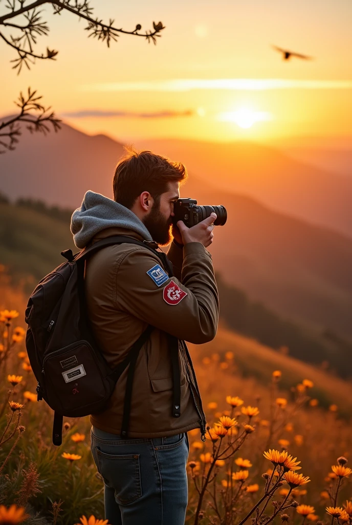 A man photographer with a camera
