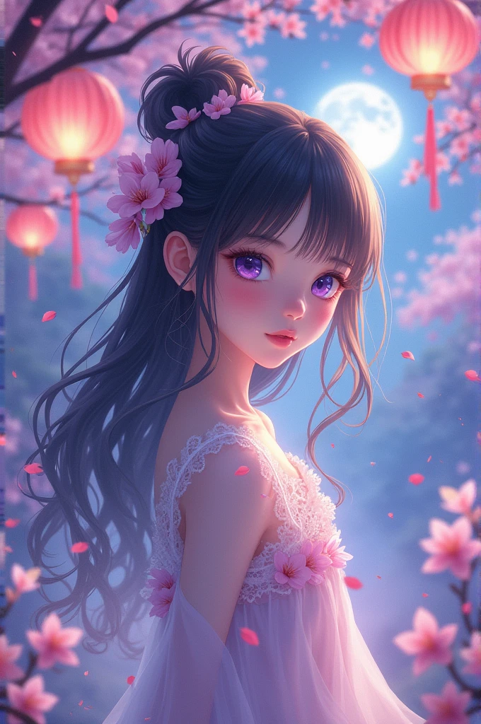 An anime girl with little clothing