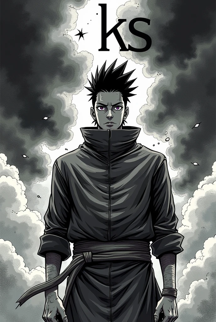 Shikamaru manga with the word ks in the center