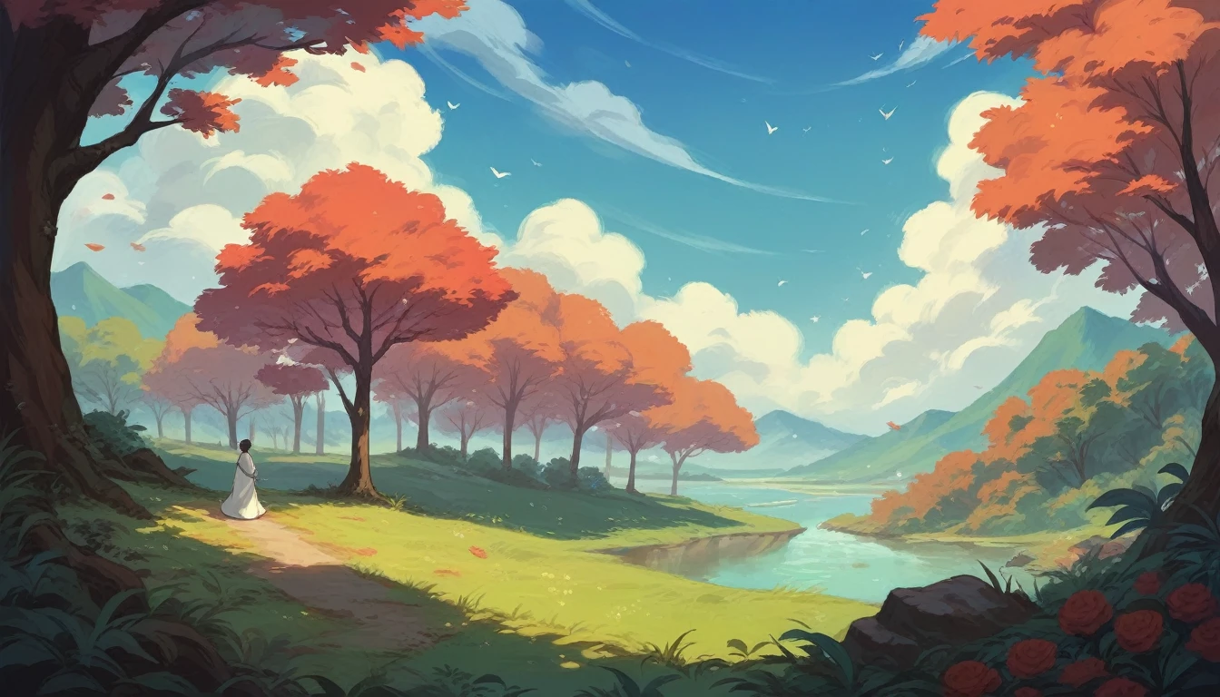 The beautiful scenery of the world of Studio Ghibli