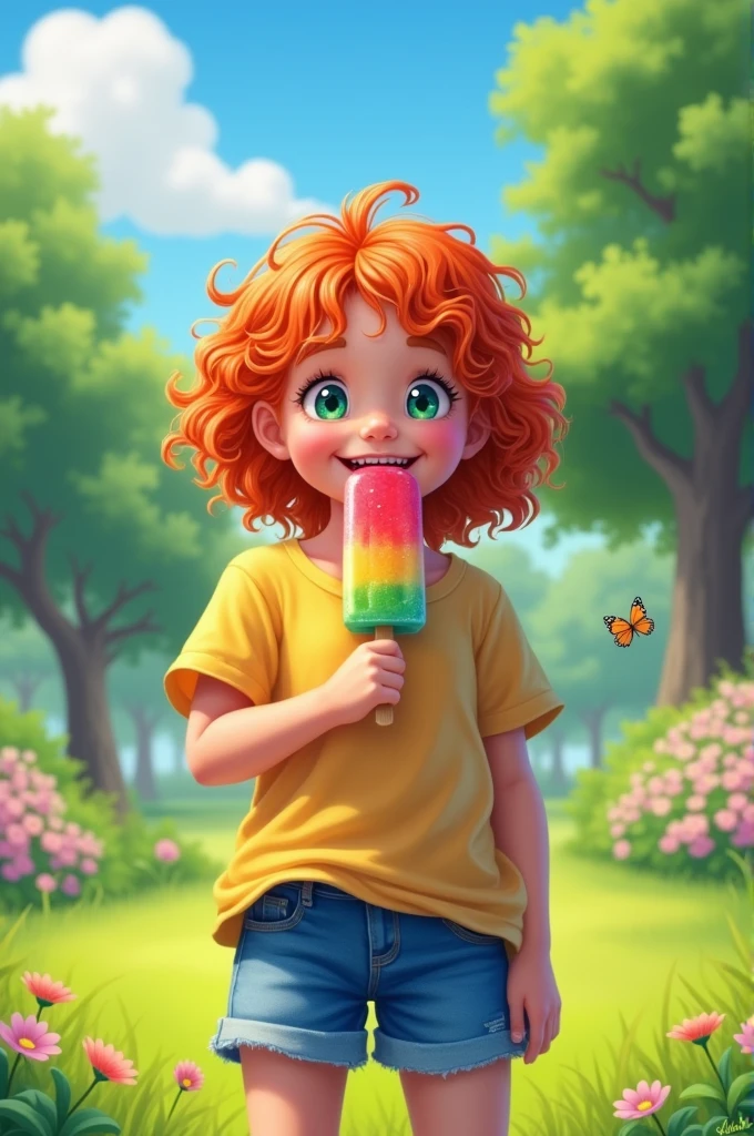  with a whole popsicle in their mouth
