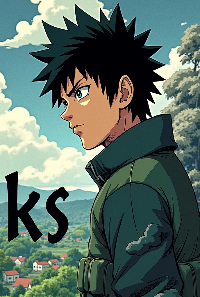 Shikamaru manga with the word ks in the center