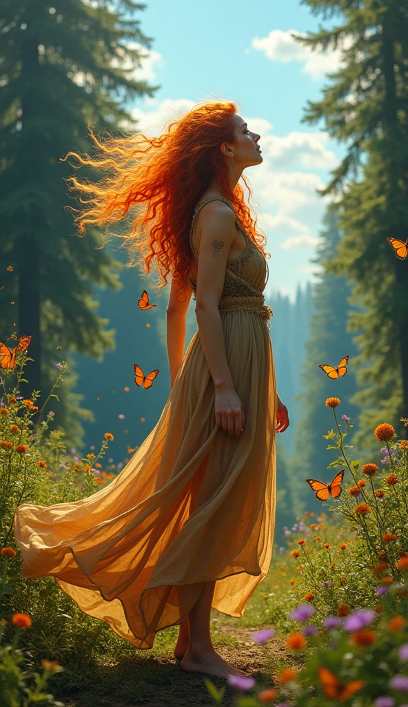 Wild, untamed redhead.