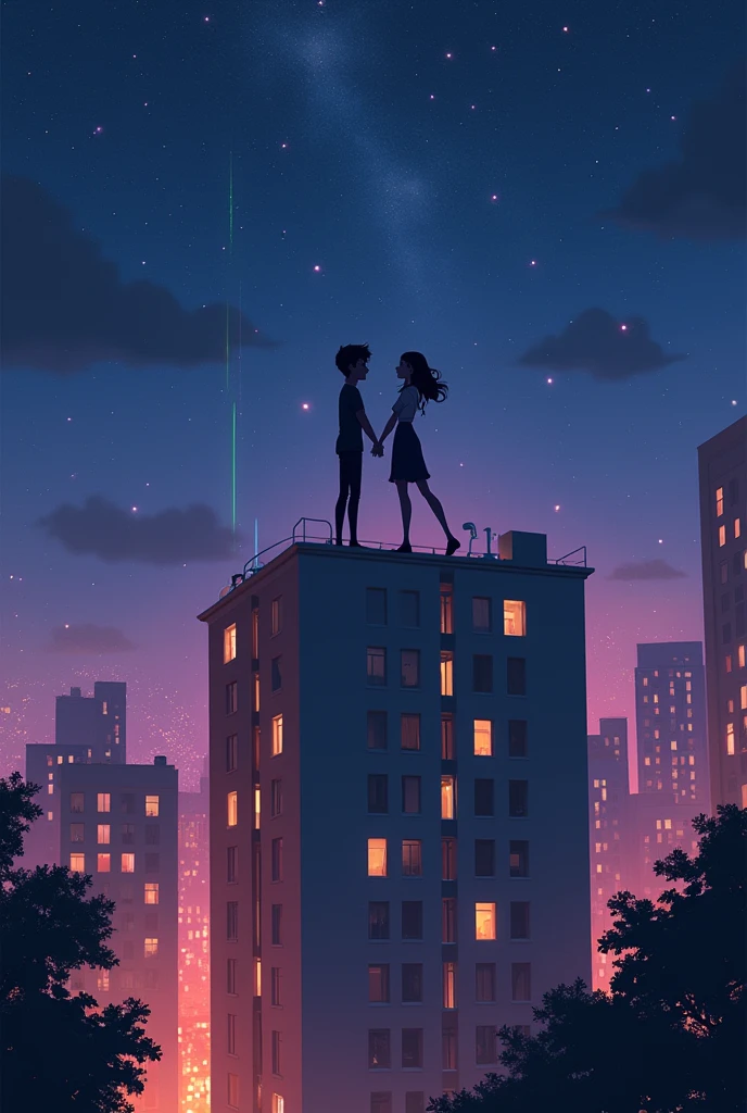 Discreet building facade
From the heights holding hands gay anime LGBT night


