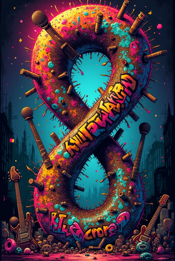 Hardcore surrealist infinity sign for an indie punk rock band