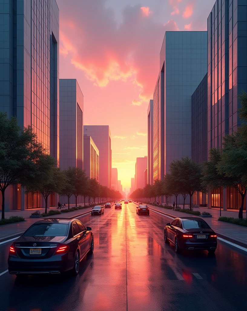 Easy landscape to paint and draw that has cars like the image that has more black and expressive easy, that it looks beautiful and modern