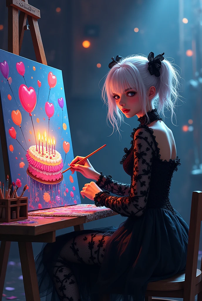 She is Killua, she like to dress like Gothic and such a Cool girl. She also a Painter and know make a birthday painting