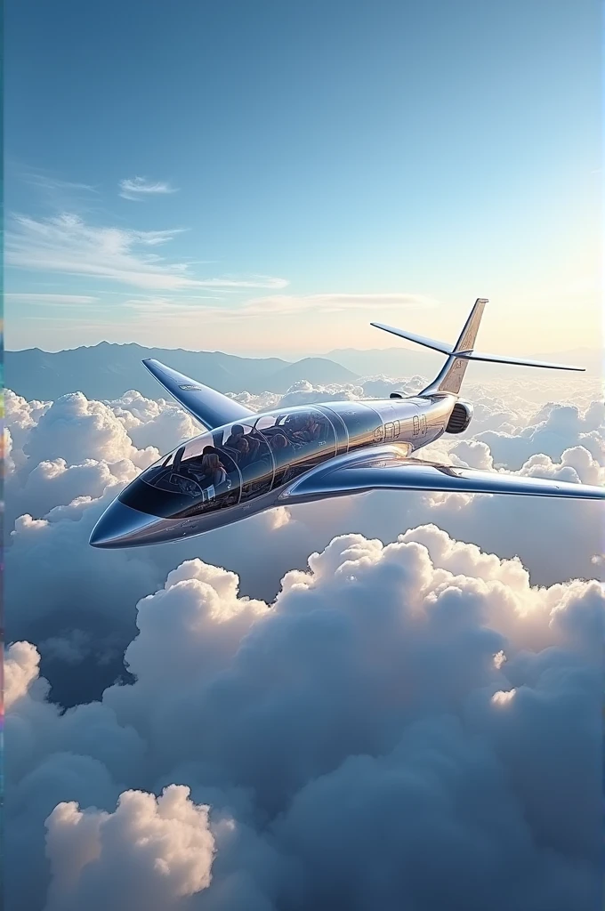 A transparent airplane 