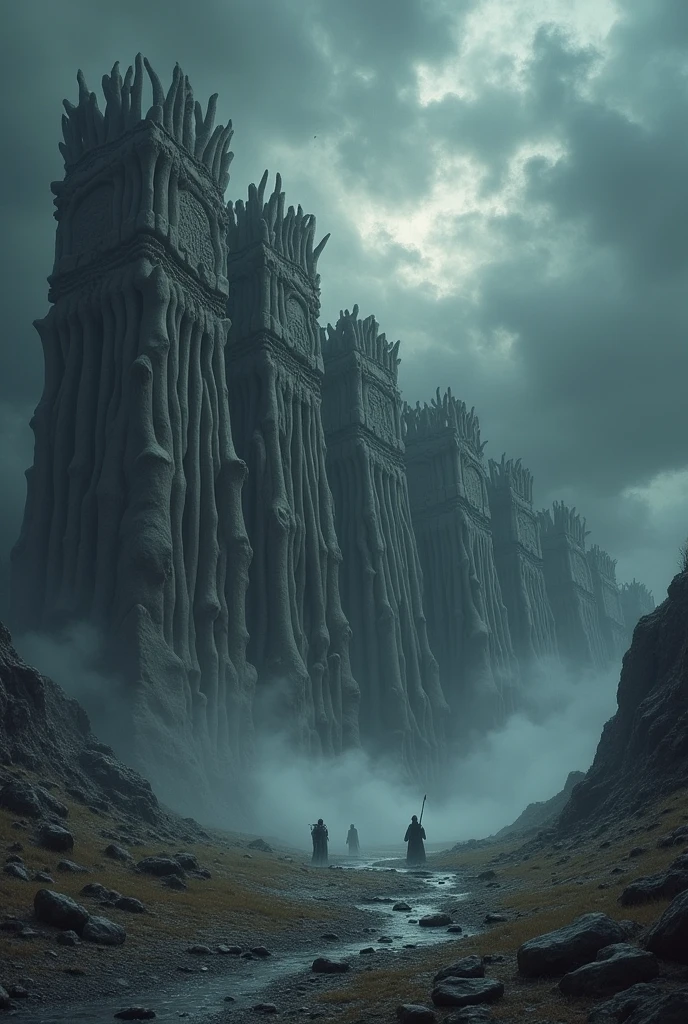 Game of Thrones wall made of giant bones instead of ice