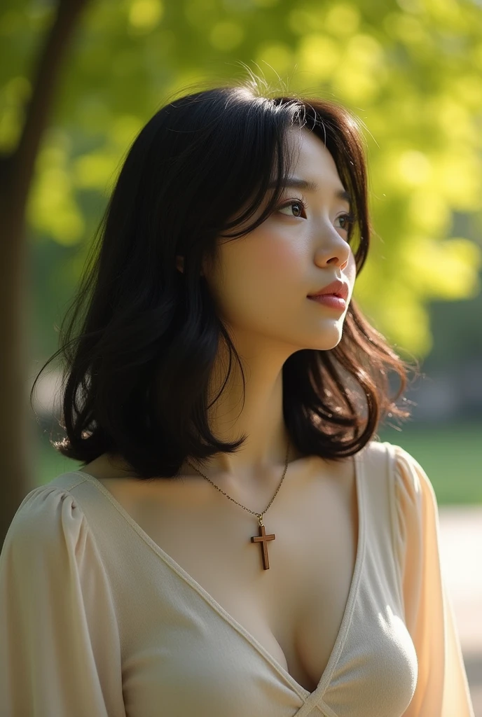 Photo to indicate that I will be offline from WhatsApp for some time. I am a woman. I will reflect on life. My hair is medium length. I am a Christian. Bblack hair. Don't show the face, but I have chubby cheeks.