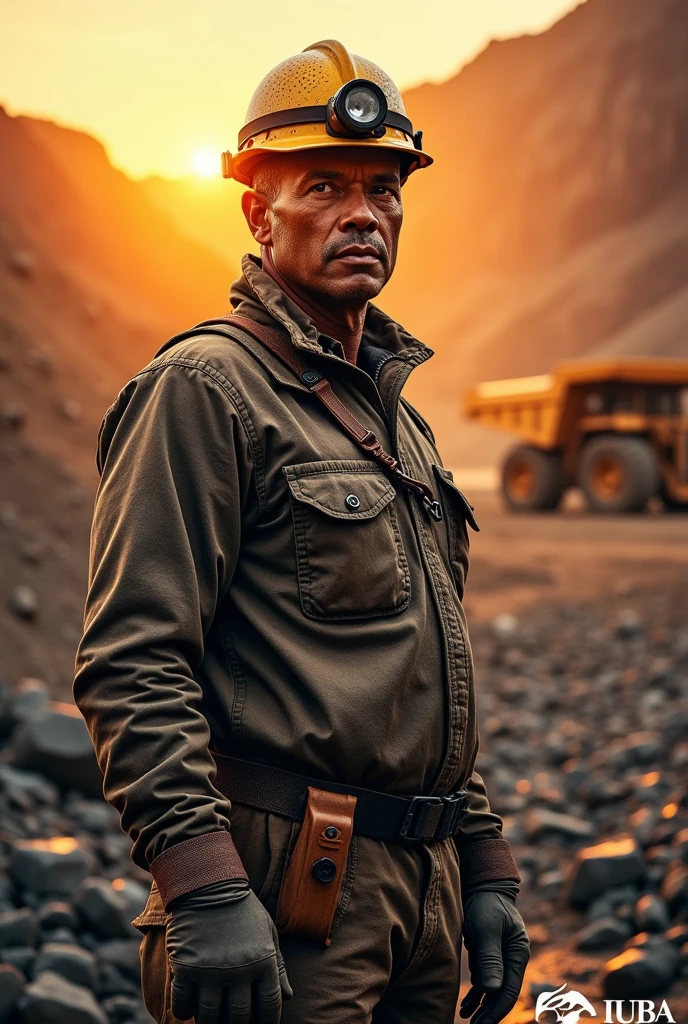 Create a brand poster for a mining company