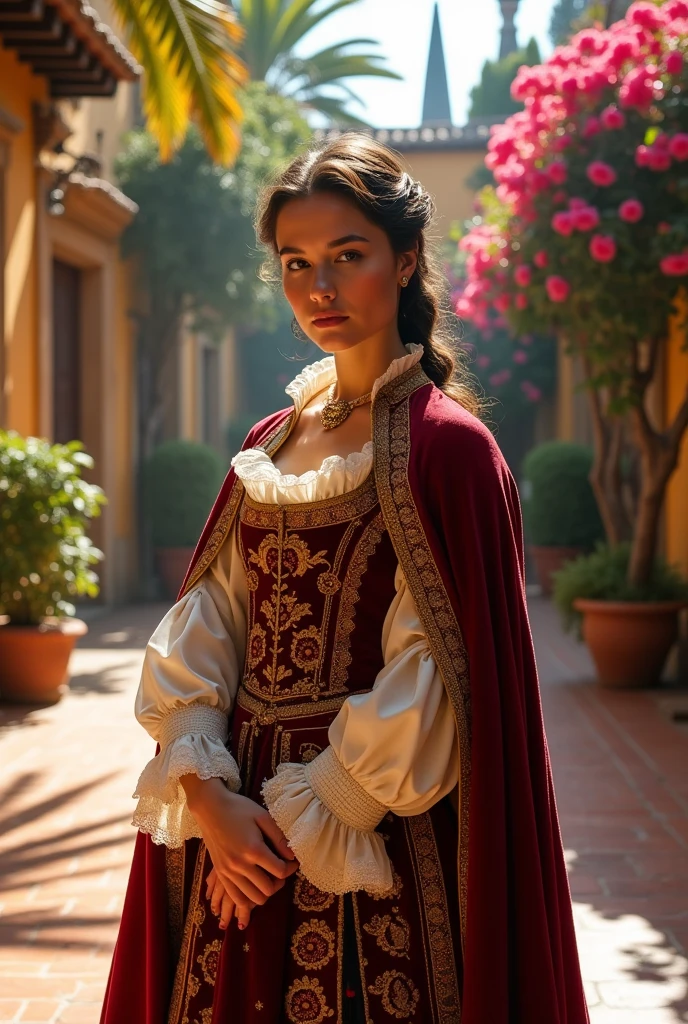 wearing clothes from Spain in that era