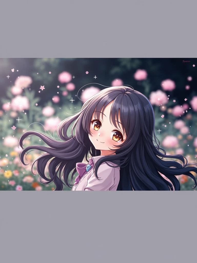 Make this girl look real and color her hair in dark