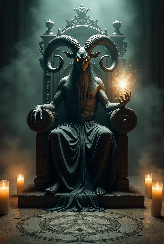 Baphomet (highly detailed) using a pentacle