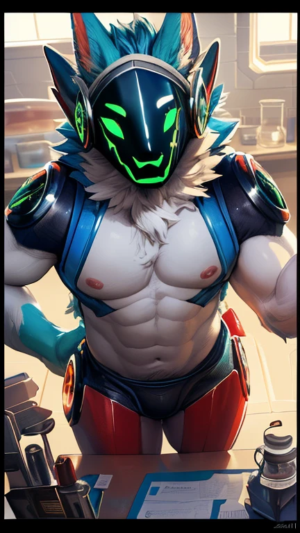  ((( Large and muscular Emerald Green protogen )) ), (by homogeneous rule, por Wildering, por Foxovh, por Catcouch), 4k,(by totesfleisch8 and White skin, 
(( Posing in a lab for Image )),sharp look, hentai , The second, small pile, standing, looking at the viewer,muscular, below, extremely detailed, 3D rendering, High quality digital art., huge thighs , detailed eyes, ,hentai, good anatomy, good perspective in a lab , in front of the viewer,face up, By bebebebebe, by sickhypnos, por gerkk, By ORF, (  by beautifulsexyrobutts, by Darkgem, por zackary911,(  by a Singaporean, Por DaftPatriot, Bold, beautiful, detailed face, elegant , seductive face,  face, detailed mouth, White skin, hentai style, leo alvarez, Alone, (Posing:1.3), (Soft shading), 4k, anything, detailed hands, ((detailed face, (detailed eyes:1.0), detailed)), por zackary911, by zaush, (by personal:0.5), looking at the viewer,  Image, belly button, Nipples, whole body, one person focus, thick thighs,  hentai, day, sexy, sensual, detailed, Uploaded to E621, beautiful and detailed male Image of an The secondpomorphic wolf ,(High resolution,:1.2), Smiling happy extremely detailed, photorealistic, 3D rendering , High quality digital art.,hentai art style, A close-up of a person , White skin, in a lab , huge, (( color standingl protogénica lila)) (genitalia) Large and realistic penis, exposed genitals 