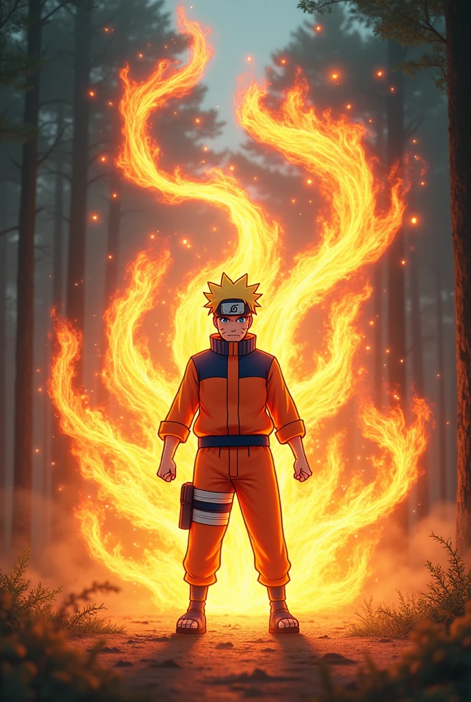 Naruto nine tail fire power realistic