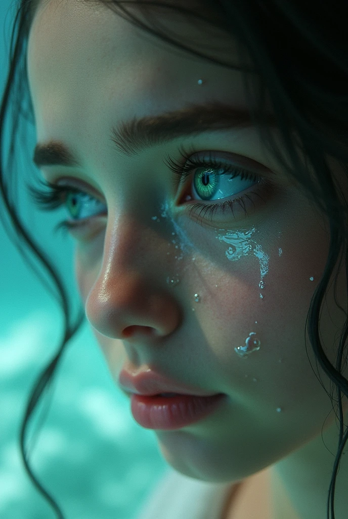 there is a close up of a woman with blue eyes, realistic digital art 4k, realistic digital art 4 k, detailed painting 4 k, hyperrealistic digital painting, ultra realistic digital painting, highly realistic digital art, 4k highly detailed digital art, beautiful digital artwork, ultra-realistic digital art, hyperrealistic digital art, ultrarealistic digital art
