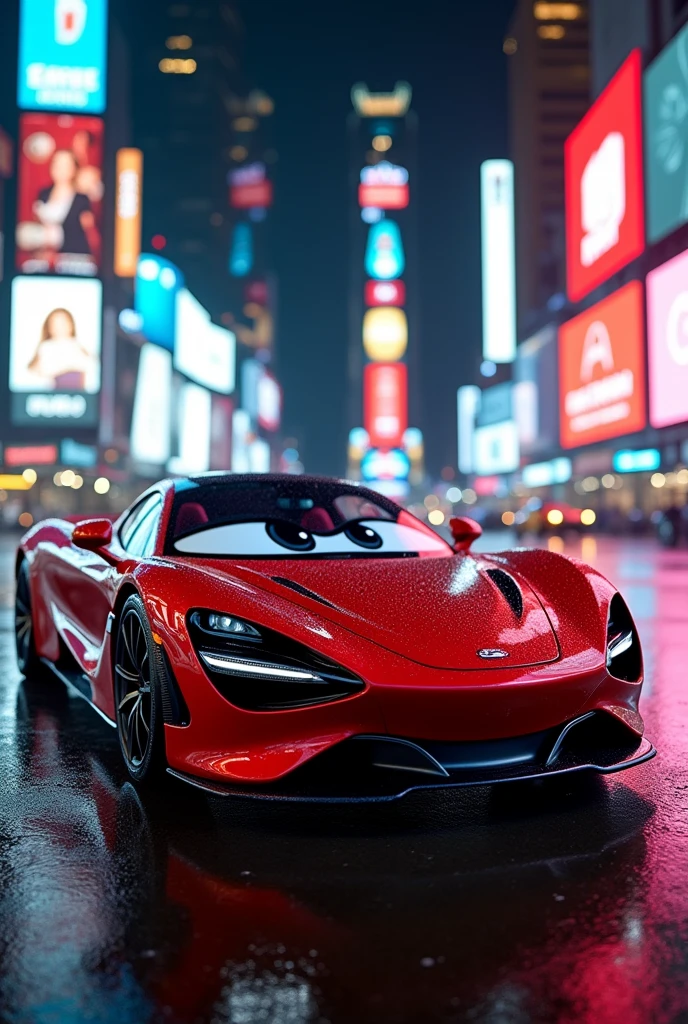 a car with a sigma face

