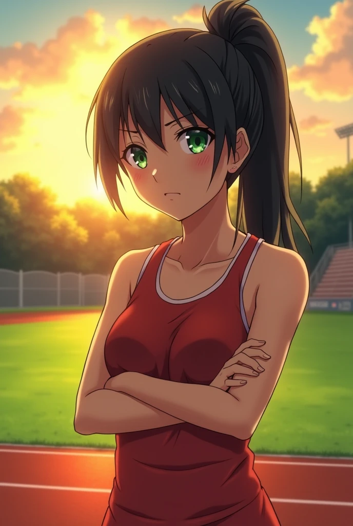 The track and field club's tsundere is seeking sex.