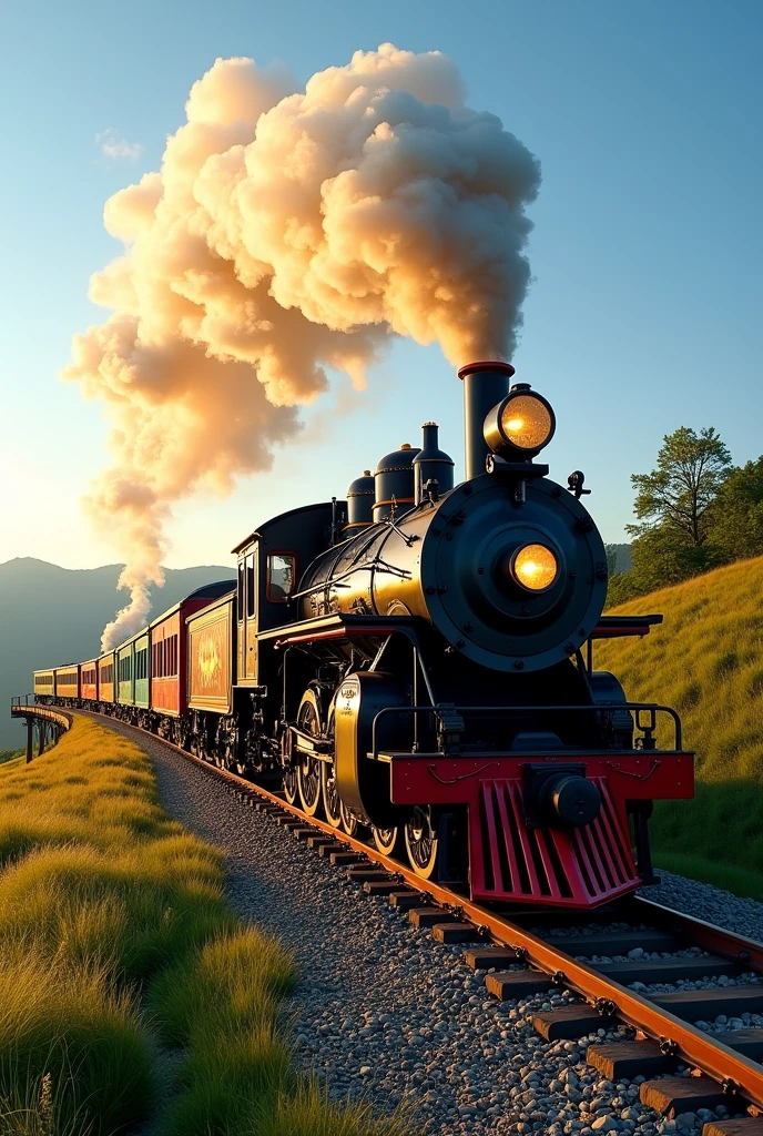 Create an image of a drawing of a train