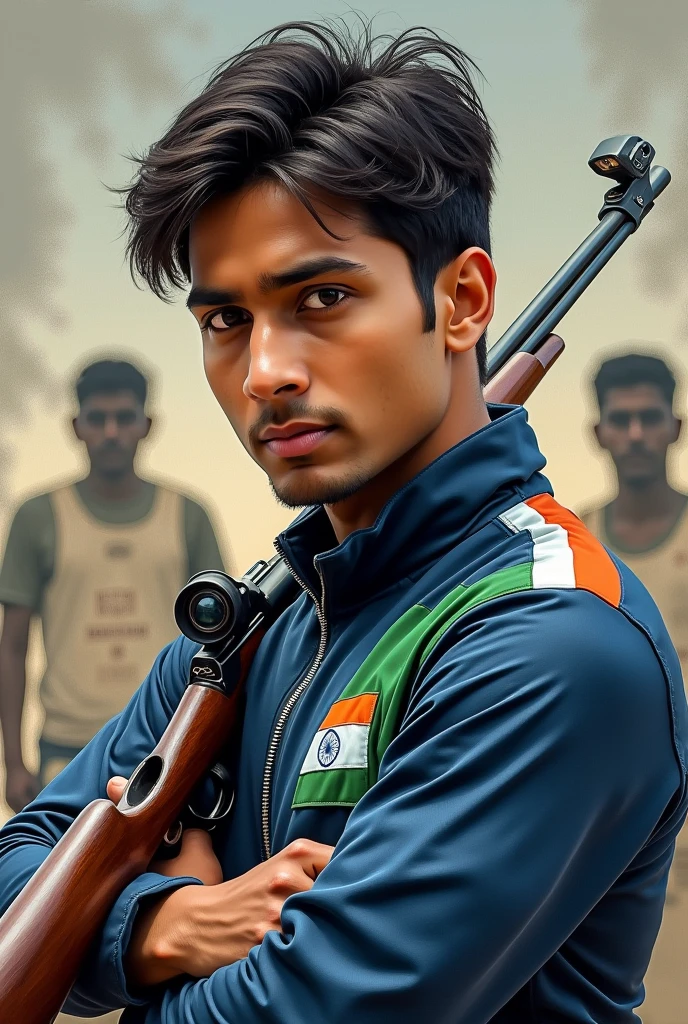 Swapnil Kusale is an Indian sport shooter make his oil paint portrait