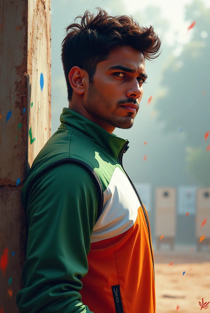 Swapnil Kusale is an Indian sport shooter digital oil paint