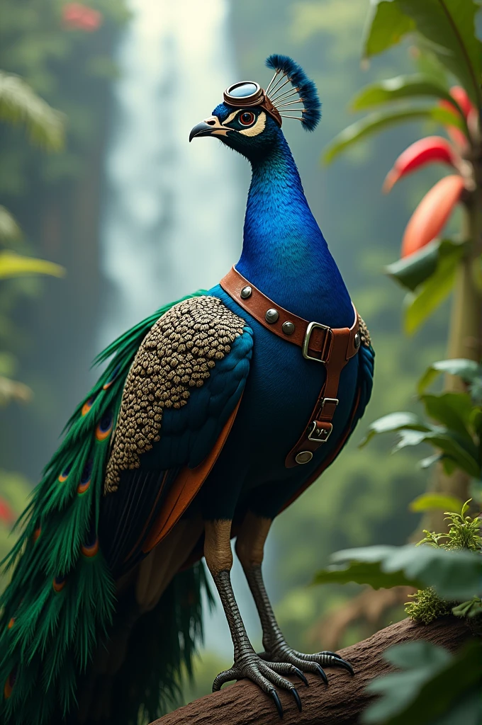 Sexy male anthropomorphic peacock, Jet the Hawk style