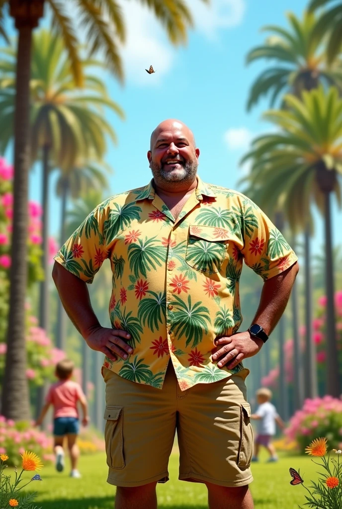 Obese man