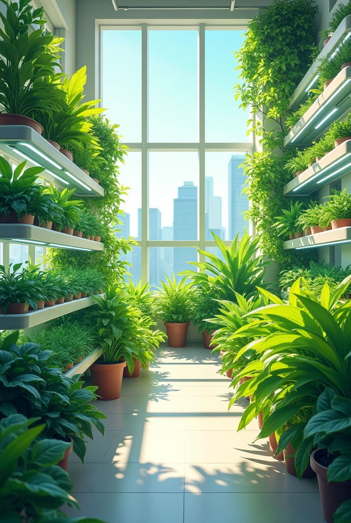 Create a chart poster for my project on indoor farming 