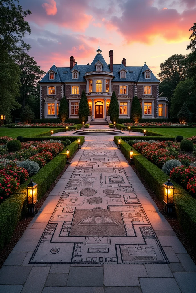 Make a beautiful big house with house map design