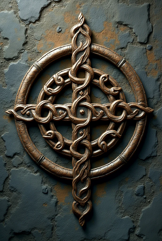 Vegvisir with Celtic knot around it